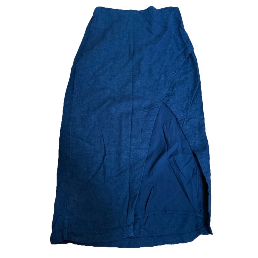 ABERCROMBIE & FITCH Women’s Black Linen Blend Skirt Made in India Size Small